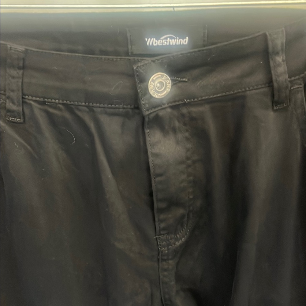 Black Wide-Leg Pants - Picture 2 of 7